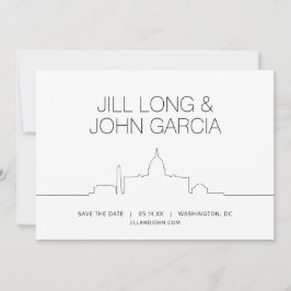 Washington DC Save the Date Einladung