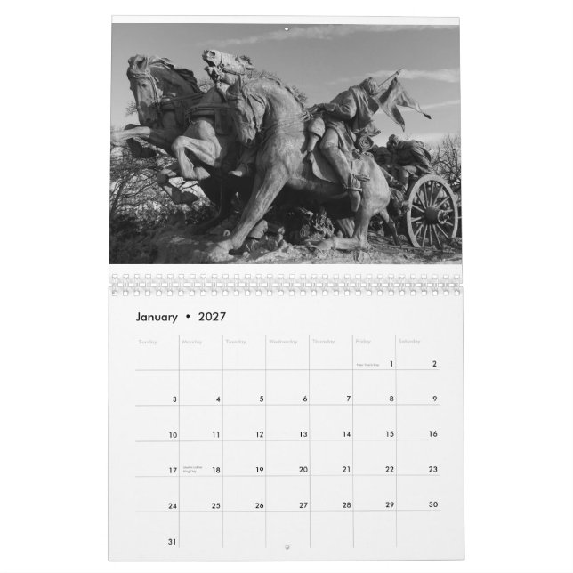 Washington DC-Schwarzweiss-Kalender 2013 Kalender (Jan 2027)