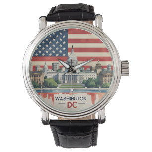 Washington DC Skyline Armbanduhr