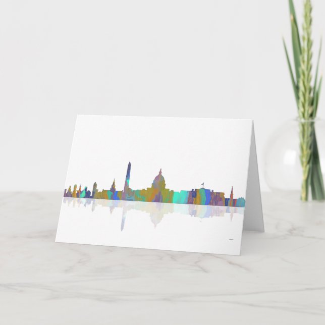 Washington, DC-Skyline Karte (Vorderseite)