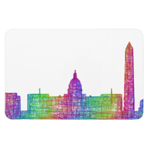 Washington DC-Skyline Magnet