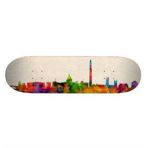 Washington DC-Skyline-Stadtbild Skateboard
