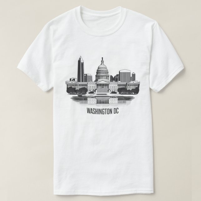 Washington DC Skyline T-Shirt (Design vorne)