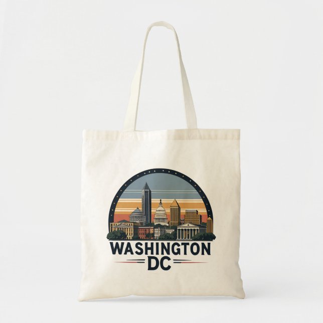 Washington DC Skyline Tragetasche (Vorne)