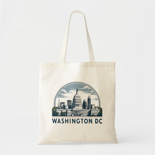 Washington DC Skyline Tragetasche (Vorne)