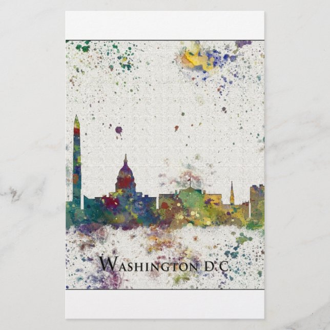 WASHINGTON DC Skyline, Washington DC Print (Vorderseite)