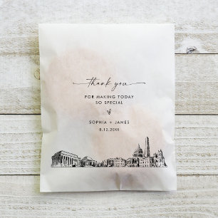 Washington DC Skyline Wedding Danke, dass Sie Bags Geschenktütchen