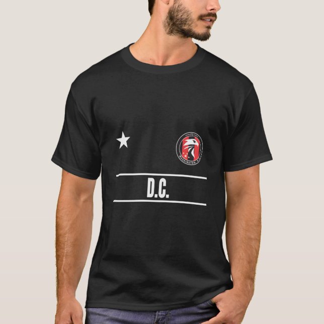 Washington DC Soccer Jersey Eagle Stripes - Fan De T-Shirt (Vorderseite)