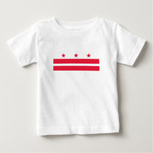 Washington DC Staatsflagge Baby T-shirt