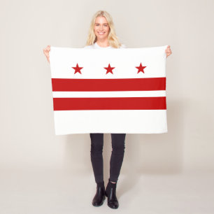 Washington DC Staatsflagge Fleecedecke