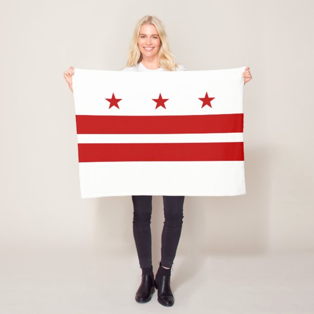 Washington DC Staatsflagge Fleecedecke (Beispiel)