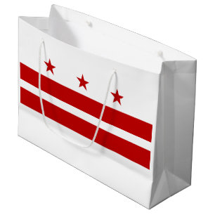 Washington DC Staatsflagge Große Geschenktüte