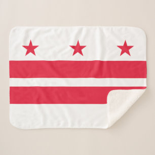 Washington DC Staatsflagge Sherpadecke