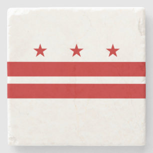 Washington DC Staatsflagge Steinuntersetzer