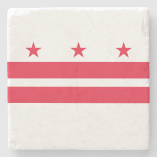 Washington DC Staatsflagge Steinuntersetzer
