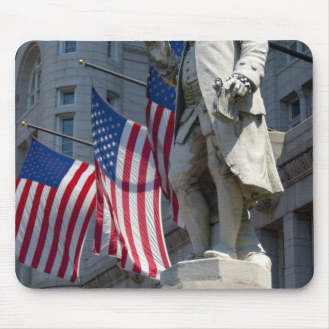 Washington, DC, Statue von Benjamin Franklin Mousepad (Vorne)