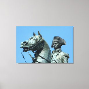 Washington, DC, Statue von General George Leinwanddruck
