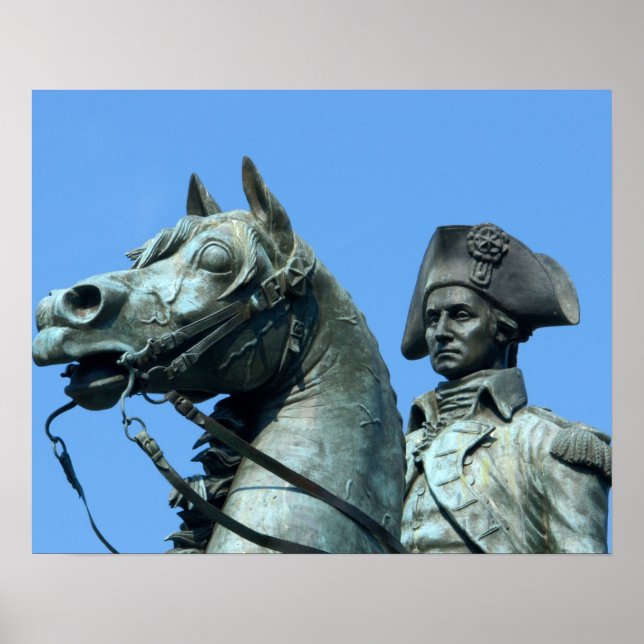 Washington, DC, Statue von General George Poster (Vorne)