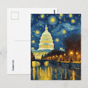 Washington DC Sternennacht Postkarte
