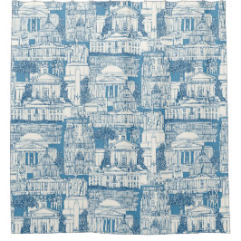 Washington DC toile blue Duschvorhang