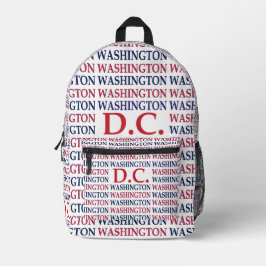 Washington DC Typografie Bedruckter Rucksack