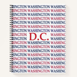 Washington DC Typografie Notizbuch