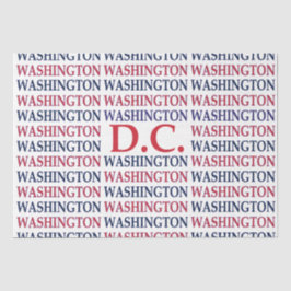 Washington DC Typografie Seidenpapier
