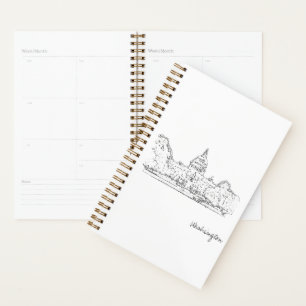 Washington DC USA Hauptstadt Sketch Planer
