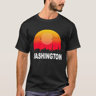 Washington DC Vintag Sunset Retro City Staat USA T-Shirt