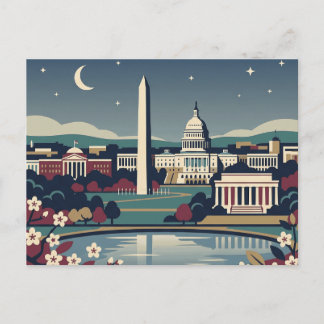 Washington DC Vintage Retro Reise Postkarte