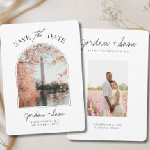 Washington DC Wedding Cherry Blossom Save the Date