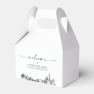 Washington DC Wedding Personalisiert Gefälligkeits Geschenkschachtel