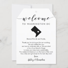 Washington DC Wedding Welcome Tag & Tour