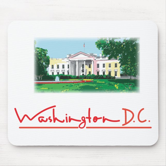 Washington DC - Weißes Haus Mousepad (Vorne)