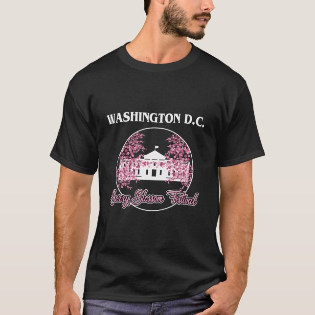 Washington Dc White House Cherry Blossom T-Shirt (Vorderseite)
