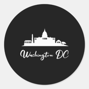 Washington Dc White House Runder Aufkleber