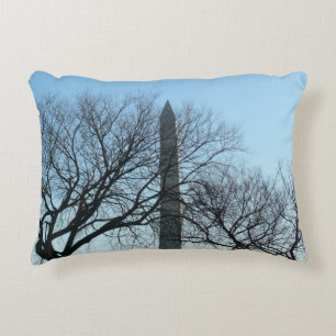 Washington Denkmal im Winter I Landschaft Dekokissen