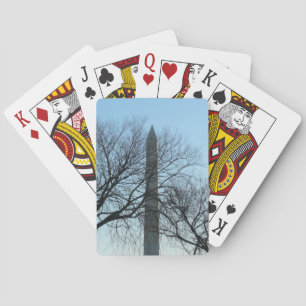Washington Denkmal im Winter I Landschaft Spielkarten