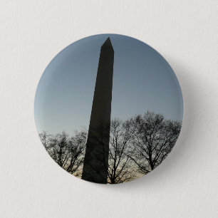 Washington Denkmal im Winter II Landschaft Button