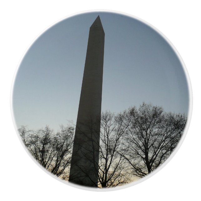 Washington Denkmal im Winter II Landschaft Keramikknauf (Vorderseite)