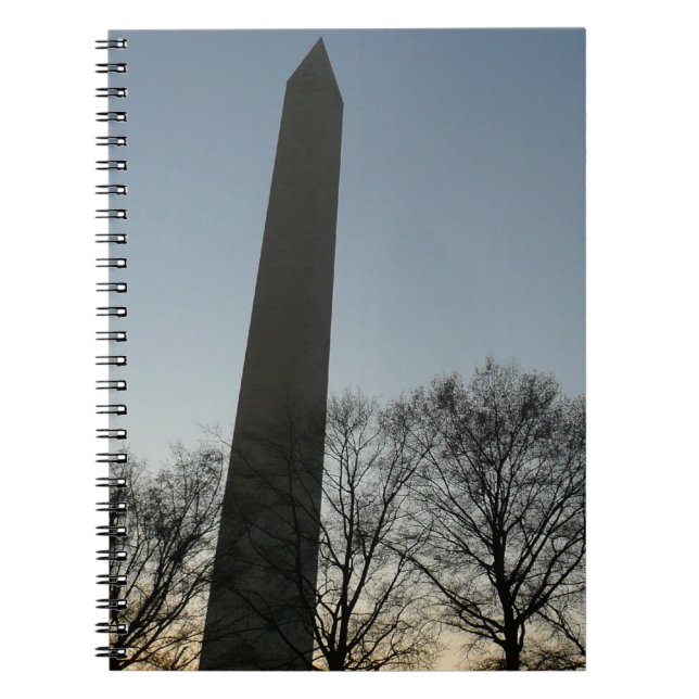 Washington Denkmal im Winter II Landschaft Notizblock (Vorderseite)