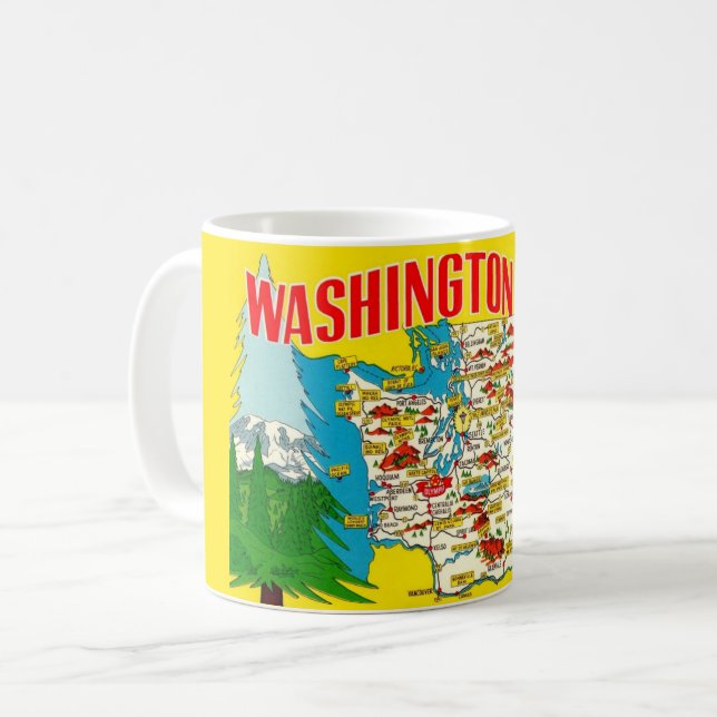 Washington - Der Evergreen-Staat Kaffeetasse (Vorderseite Links)