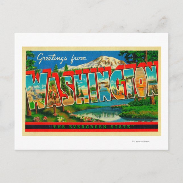 Washington - Der Evergreen-Staat Postkarte (Vorderseite)