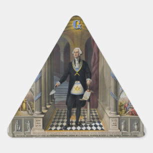 Washington Die Mason II Dreieckiger Aufkleber