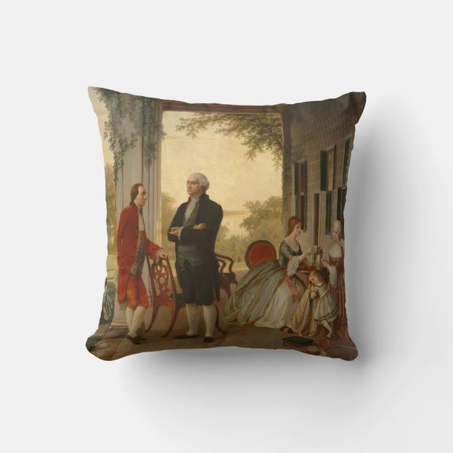 Washington et Lafayette au coussin du Mont Vernon (Recto)
