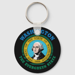 WASHINGTON EVERGREEN STAAT FLAG SCHLÜSSELANHÄNGER