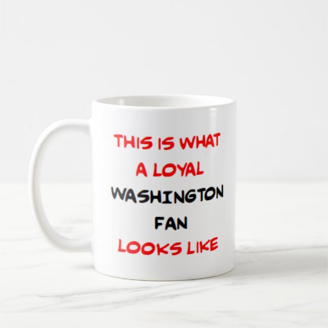 Washington-Fan, treu Kaffeetasse (Links)