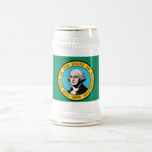 WASHINGTON FLAG BIERGLAS