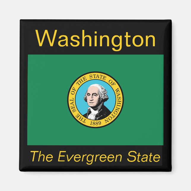 Washington Flag Magnet (Vorne)
