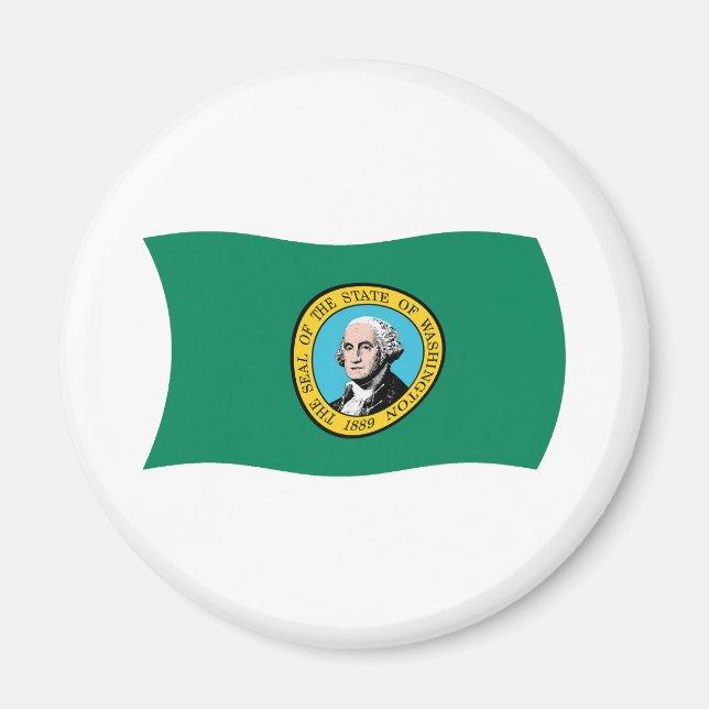 Washington Flag Magnet (Vorne)